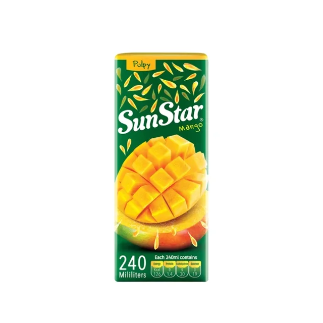 خرید آبمیوه نکتار پالپ‌دار انبه سان استار پاکتی 240ml | چیتووا